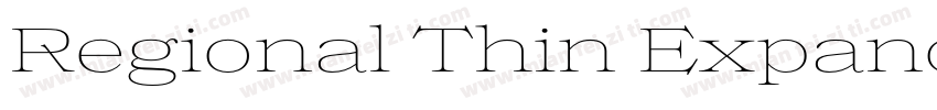 Regional Thin Expand字体转换